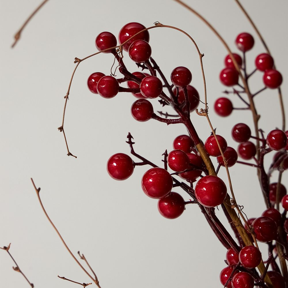 BY COLLECTION Red Line Новогоднее украшение ветка 100см, арт.№ 488-116