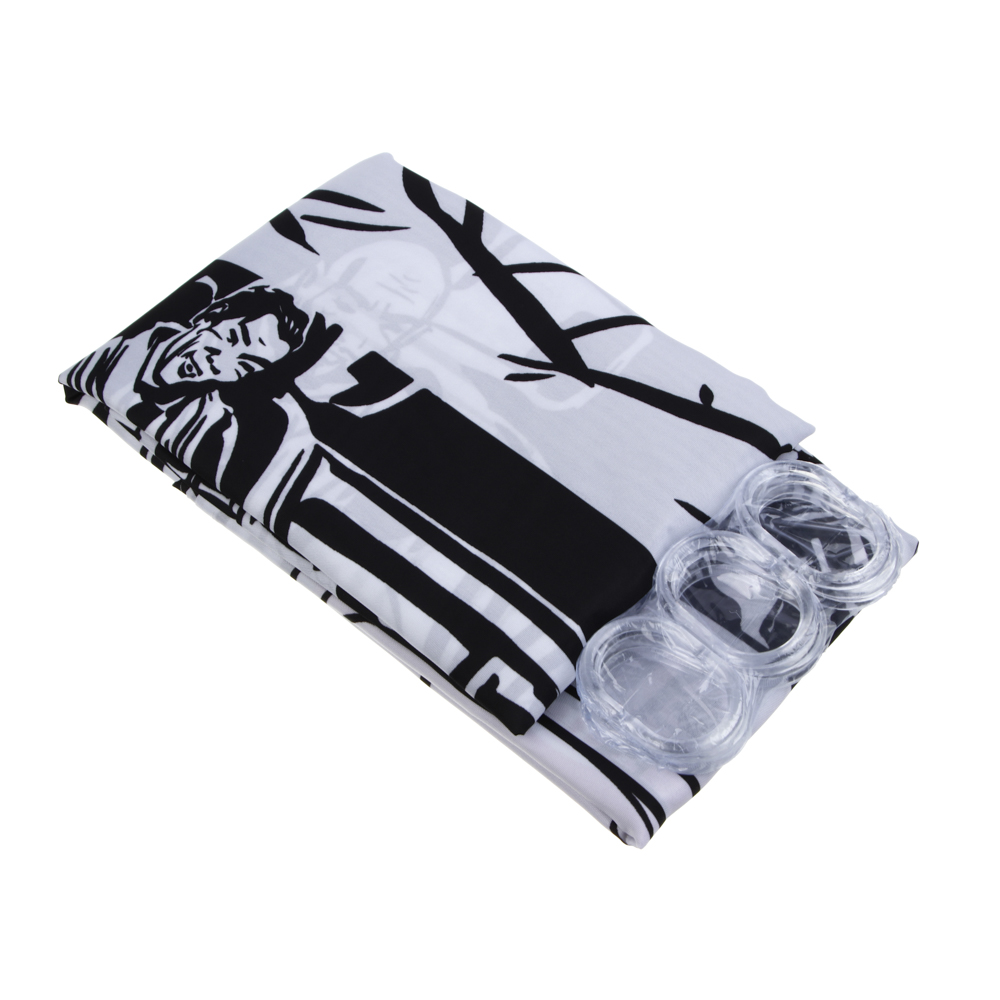 BY Русские Супергерои Шторка для ванной, с утяжелителем, полиэстер 90 г/м2, 180x180см, комикс, арт.№ 461-623