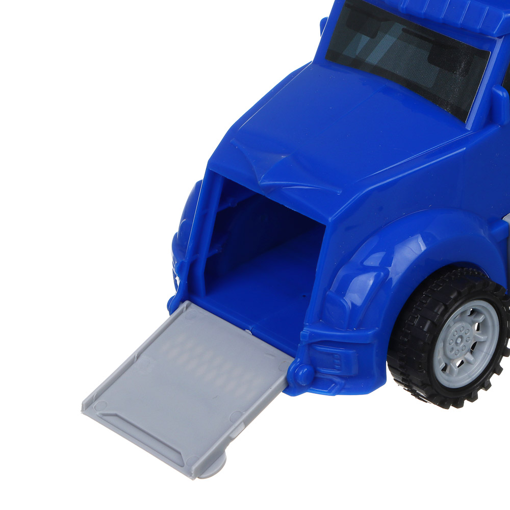 ИГРОЛЕНД Автовоз с треком, 3 машинки, металл, PP, 33,5х13х8,5 см, 3 дизайна, арт.№ 276-175