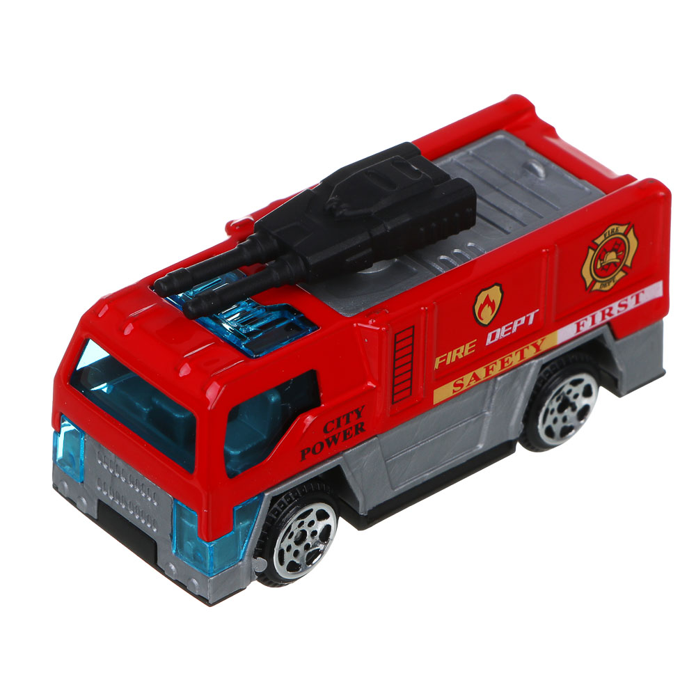 ИГРОЛЕНД Автовоз с треком, 3 машинки, металл, PP, 33,5х13х8,5 см, 3 дизайна, арт.№ 276-175