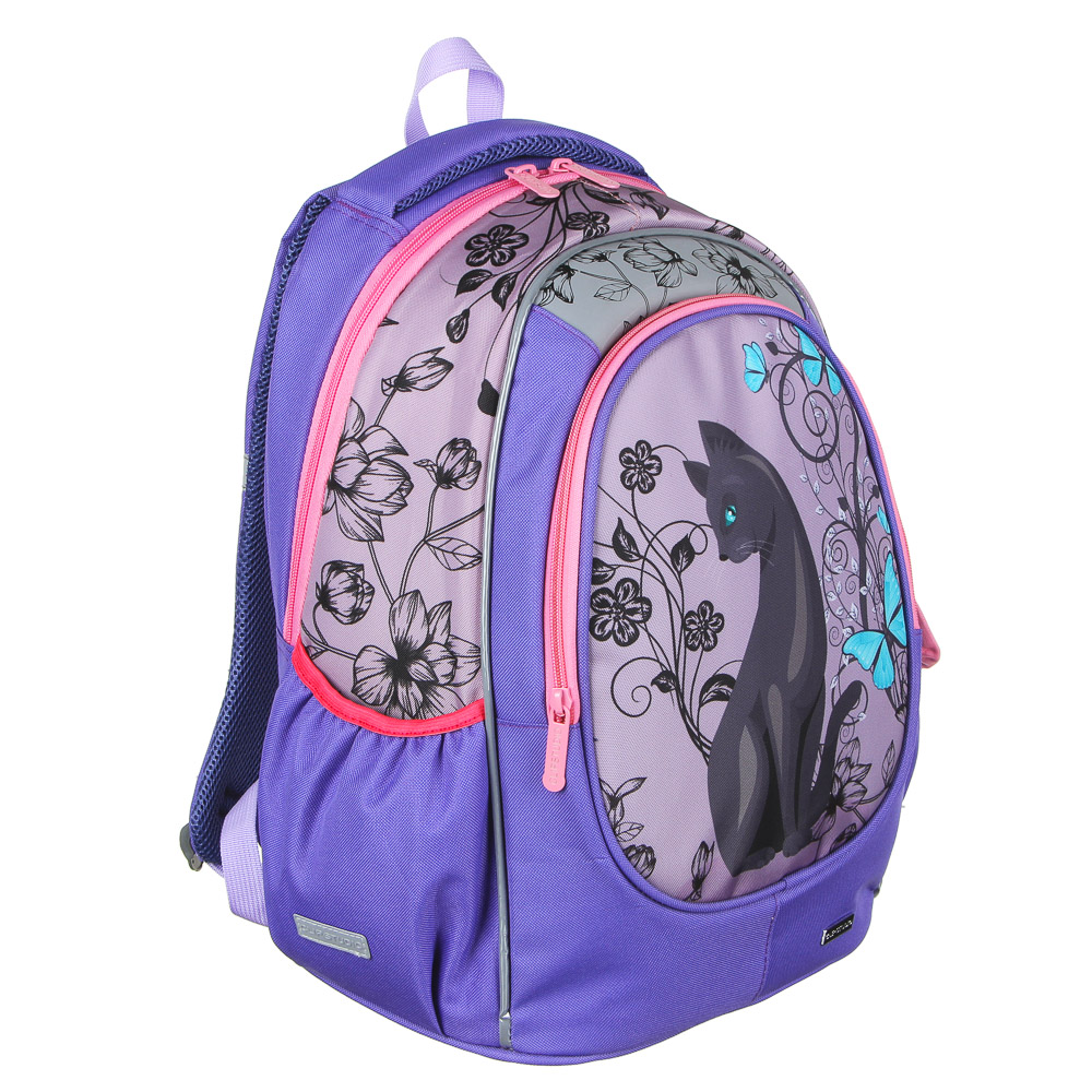 Мэджик Кэт Рюкзак подростковый, 44х34х23см, ПЭ,2 отделения,2 кармана, уплотненные спинка и лямки, арт.№ 254-248