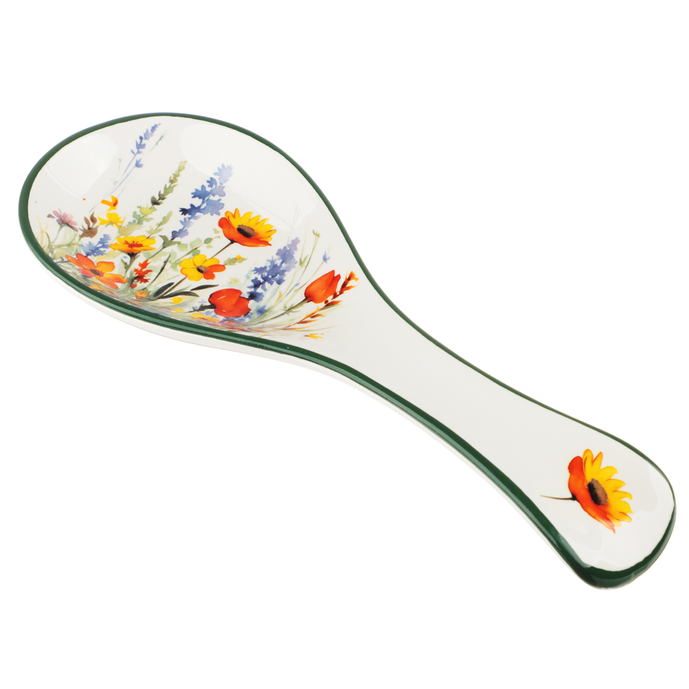 MILLIMI Полевые цветы Подставка для ложки, 24,5х9х2,5см, керамика, арт.№ 824-016
