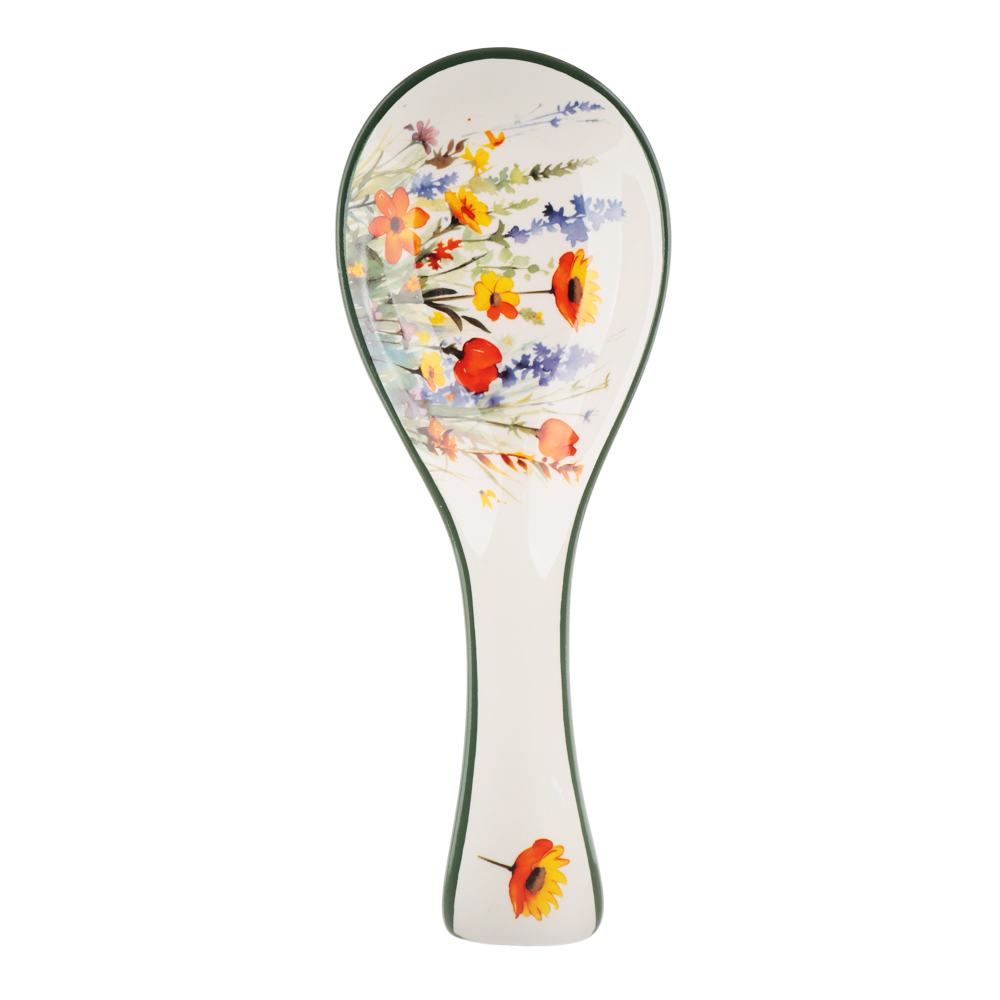 MILLIMI Полевые цветы Подставка для ложки, 24,5х9х2,5см, керамика, арт.№ 824-016