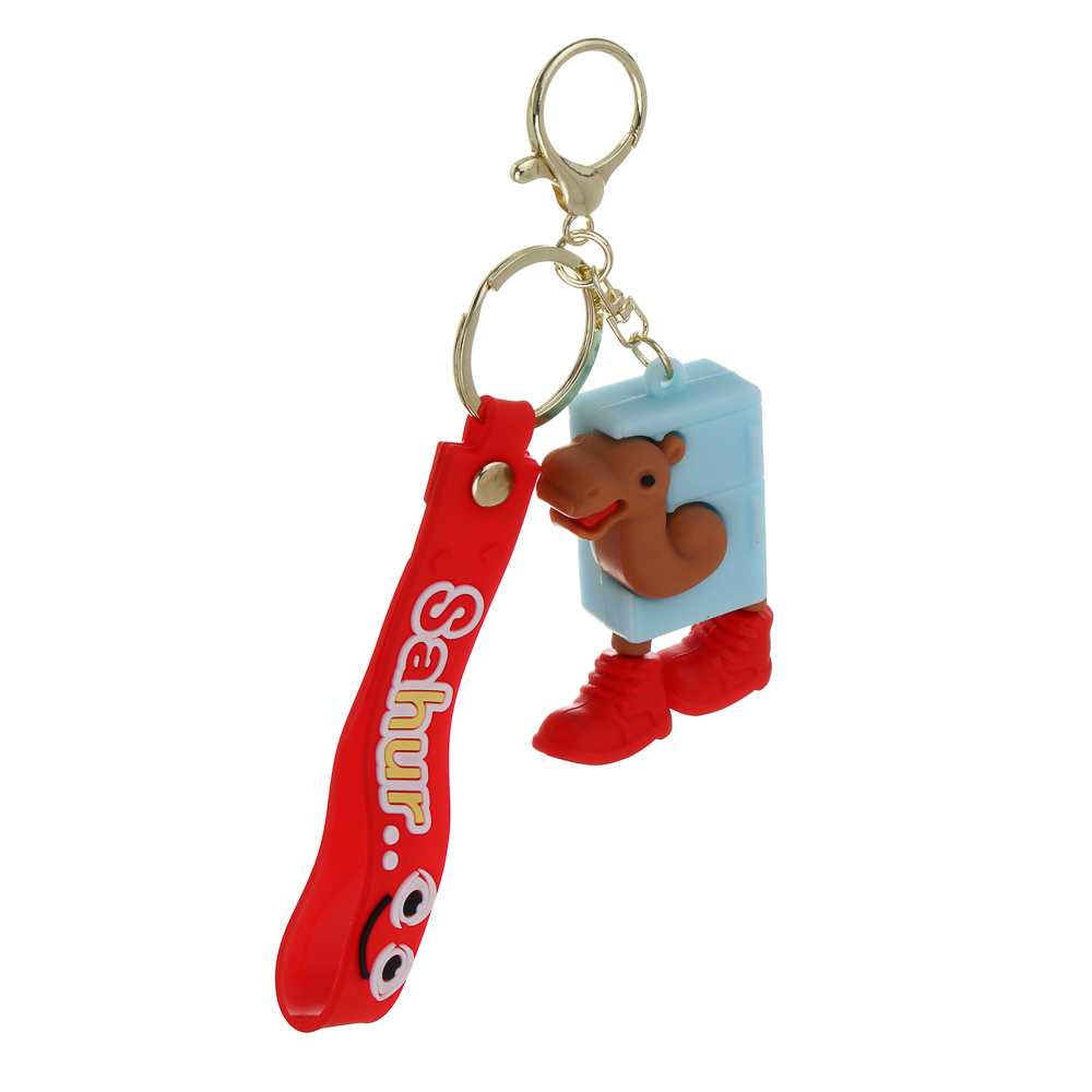 Брелок с игрушкой, 6х8 см, полипропилен, 9 дизайнов, арт.№ 295-277