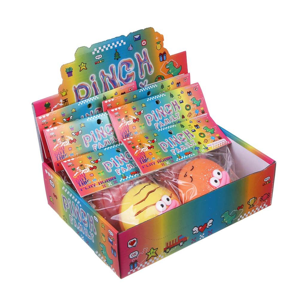 Игрушка Антистресс Мялка, 10см, TPR, 4 дизайна, арт.№ 297-182