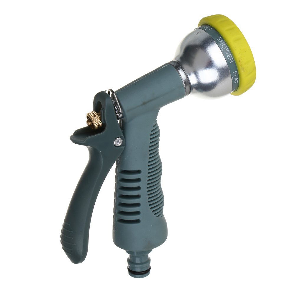 INBLOOM PROF+ Пистолет садовый для полива 7 режимов, сплав цинка, алюм, пластик, арт.№ 161-007