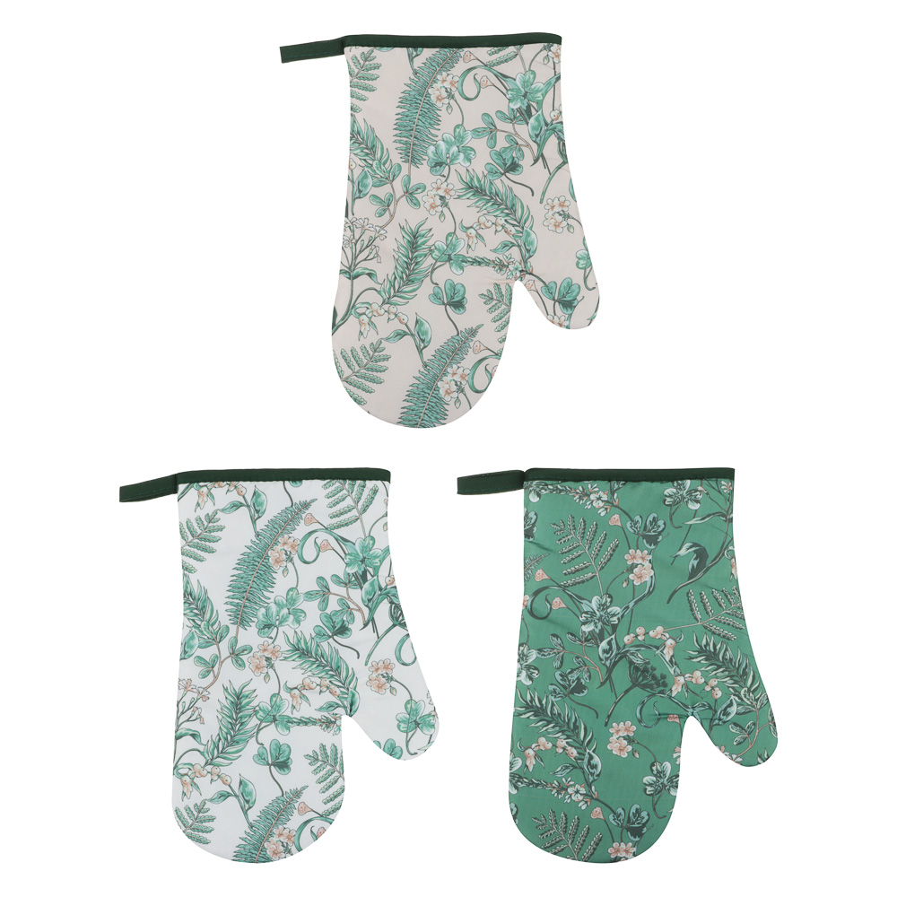 PROVANCE Мосс Прихватка-варежка 17х27 см цветы, 100% полиэстер, 3 дизайна, арт.№ 493-158