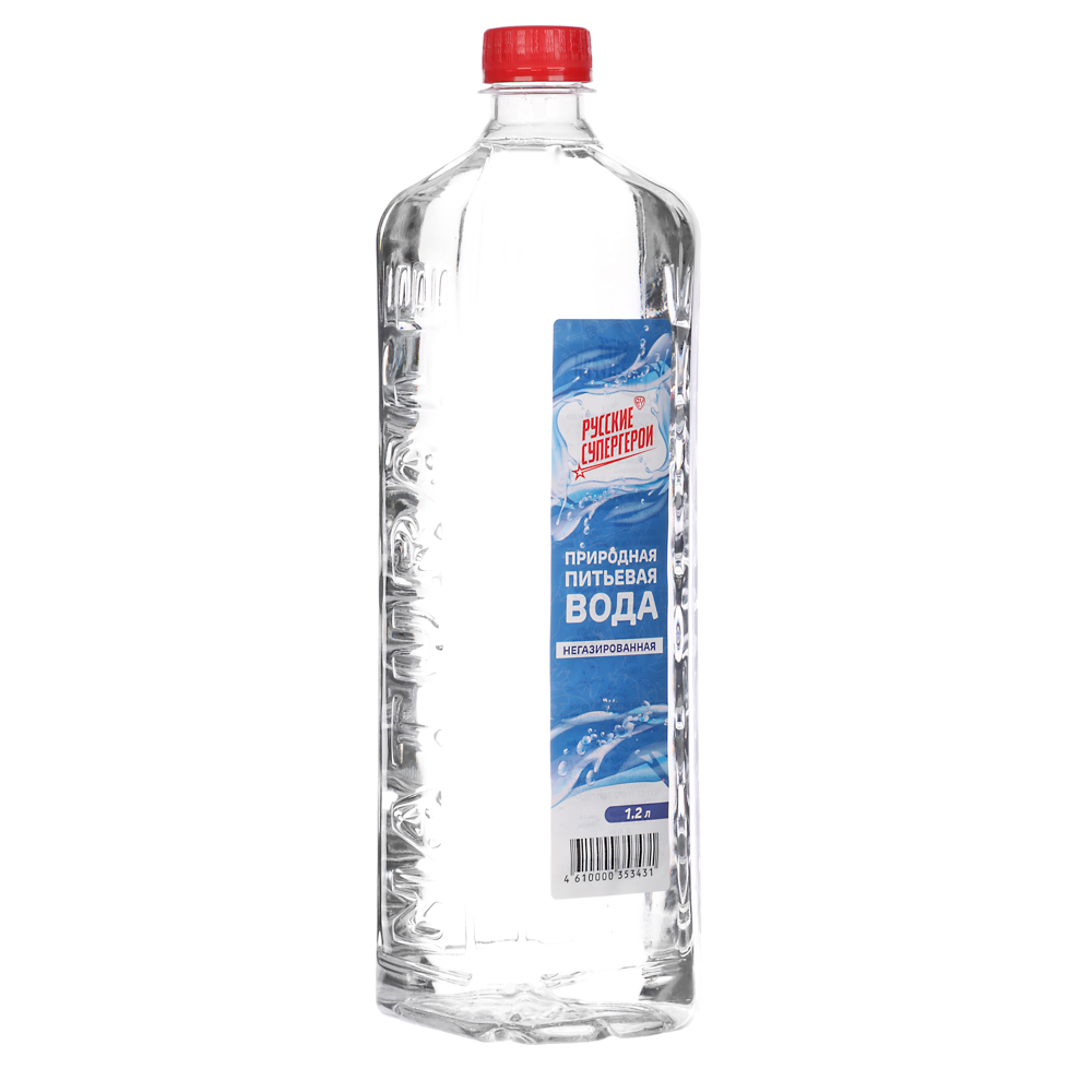 BY Русские Супергерои Вода природная питьевая "Натуральная вода" (AQUA NATURALE) 1,2 негазированная, арт.№ 201-381