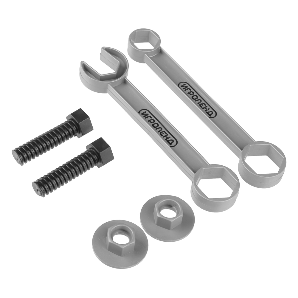 ИГРОЛЕНД Набор инструментов ключи и гайки, PP, 10х20х2 см, арт.№ 276-147