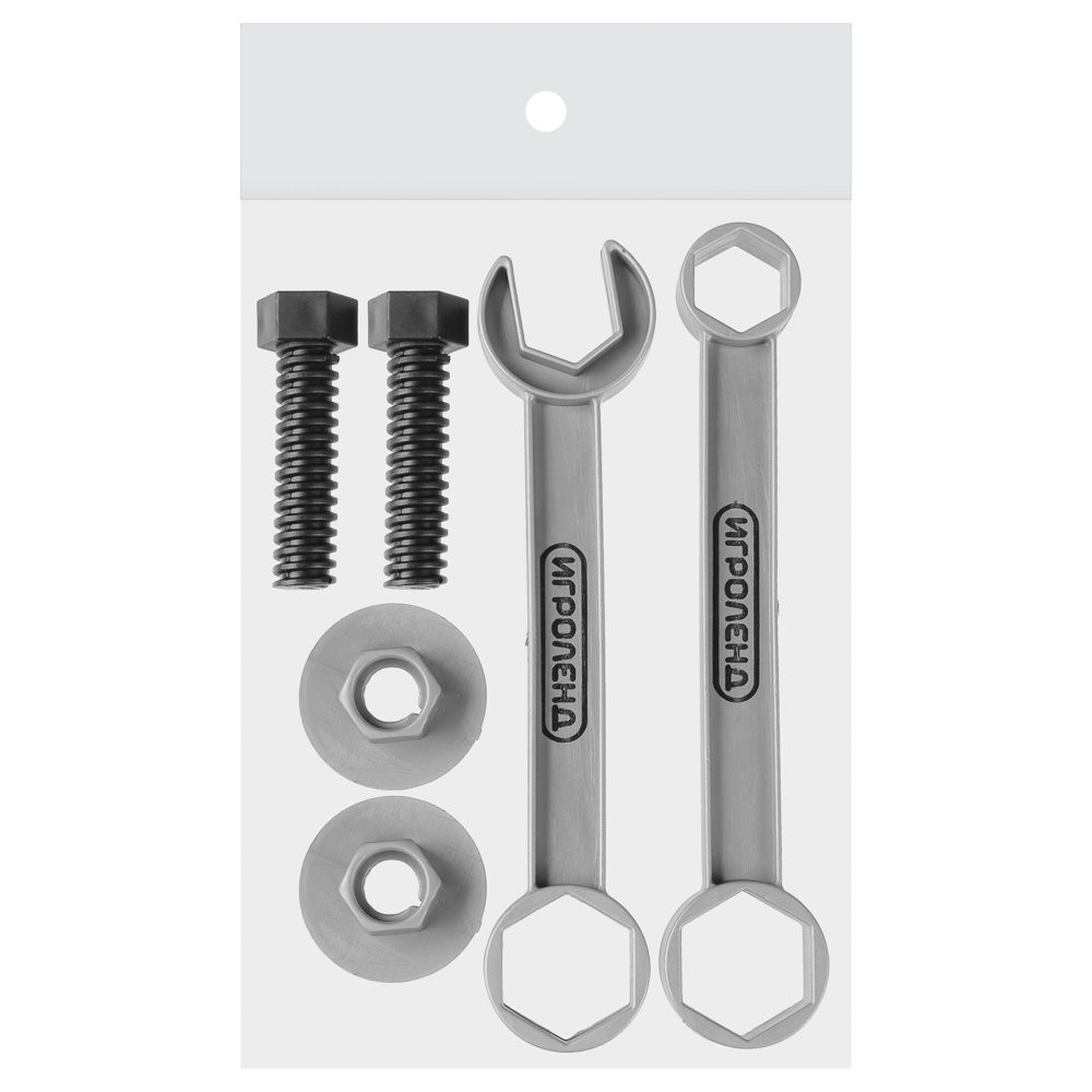 ИГРОЛЕНД Набор инструментов ключи и гайки, PP, 10х20х2 см, арт.№ 276-147