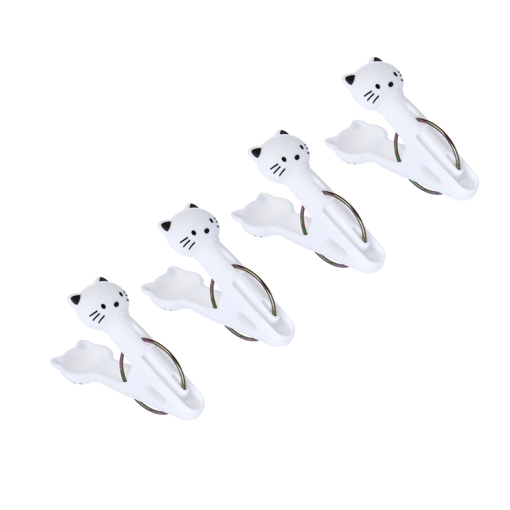 VETTA Набор прищепок, кошки, 4 шт, пластик, арт.№ 453-140