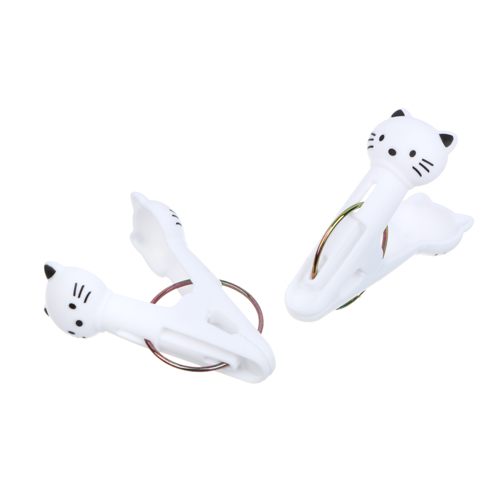 VETTA Набор прищепок, кошки, 4 шт, пластик, арт.№ 453-140