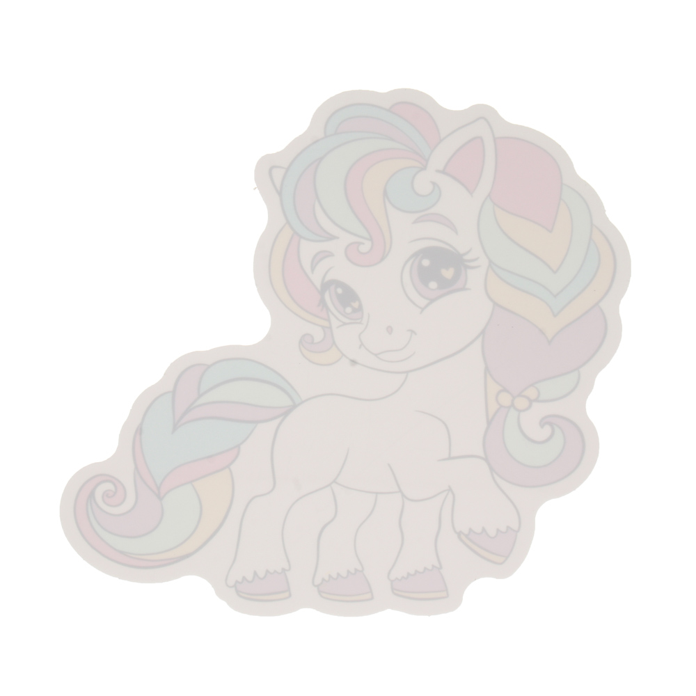 Наклейки "Единорожка", 15шт, 19х12см, ПВХ, арт.№ 557-105