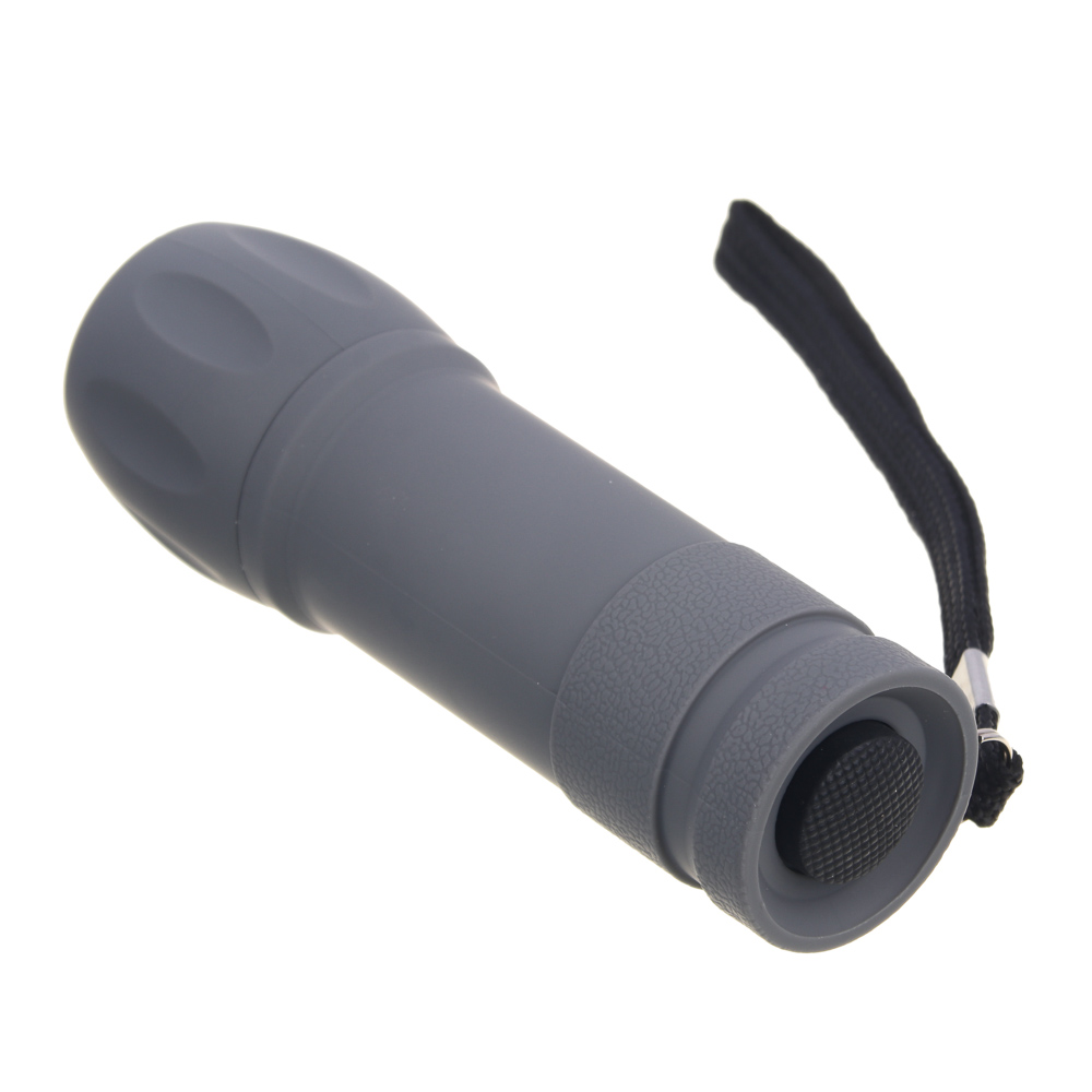 Фонарь ручной тм ЕРМАК, мини, прорезиненное покрытие, 9 LED, 1 режим, 3хААА, арт.№ 224-021