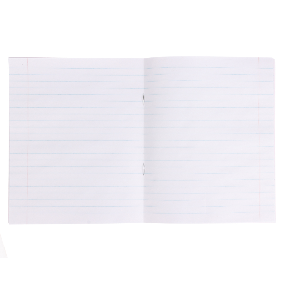 ClipStudio Тетрадь школьная 12 листов в линейку, БЕЛЫЕ ЛИСТЫ, обложка плотный офсет, "Однотонная", скрепка, арт.№ 579-024