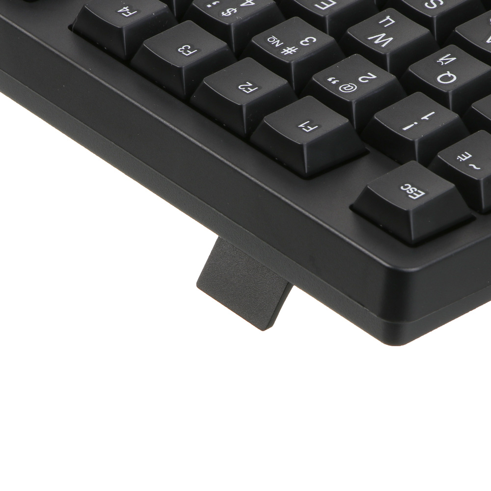 Клавиатура проводная BY PROMO, мембранная, 104кл., белая кириллица, USB, каб. 135см, черный, арт.№ 405-118