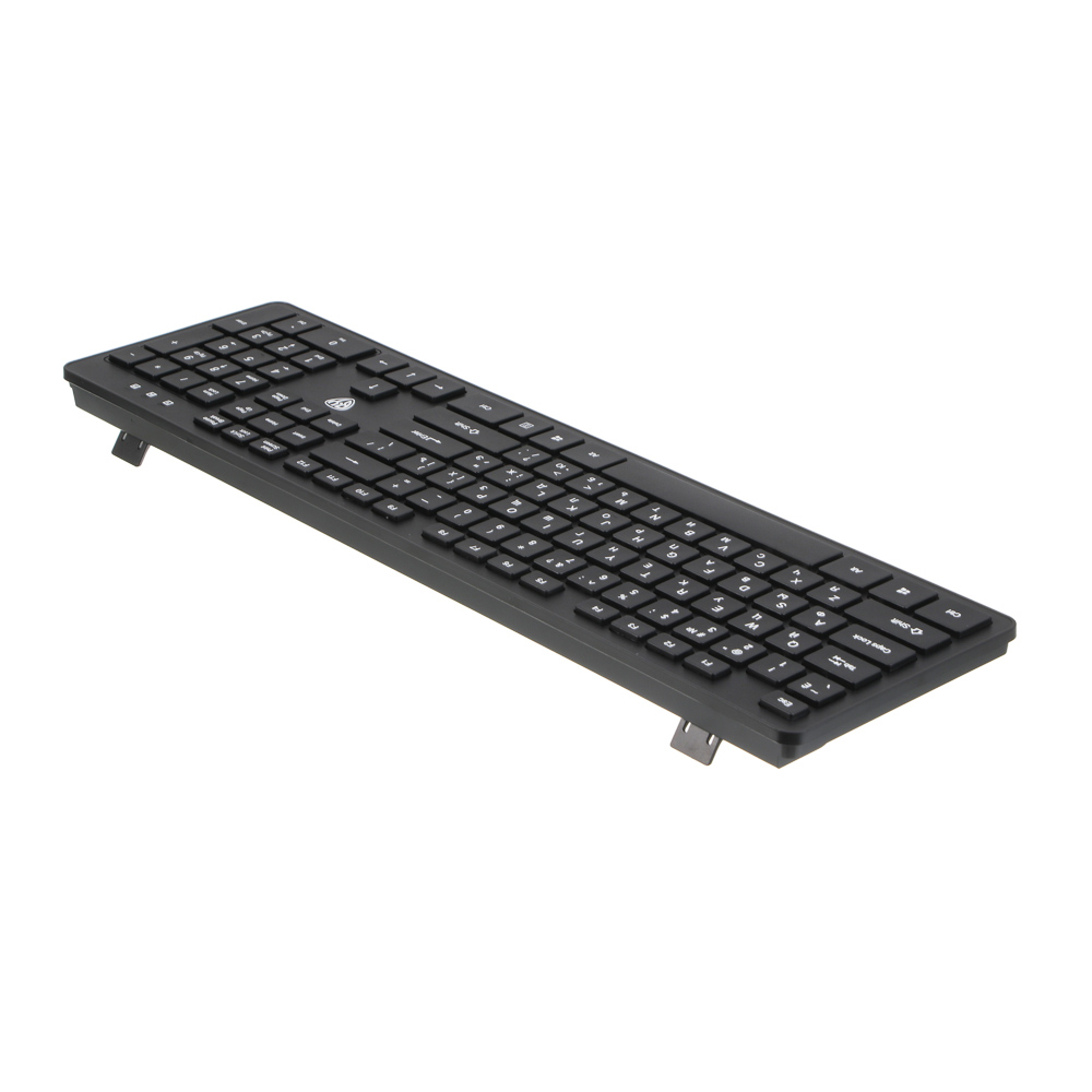 Набор беспроводная клавиатура и мышь BY Unikeys, 2.4GHz,4D, 104 кл., 1600DPI, 1xАА и 1xААА, чёрный, арт.№ 405-119