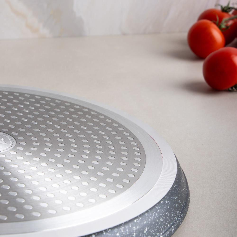 SATOSHI Гардан Сковорода литая блинная d24см, антипригарное покрытие мрамор, индукция, арт.№ 846-674