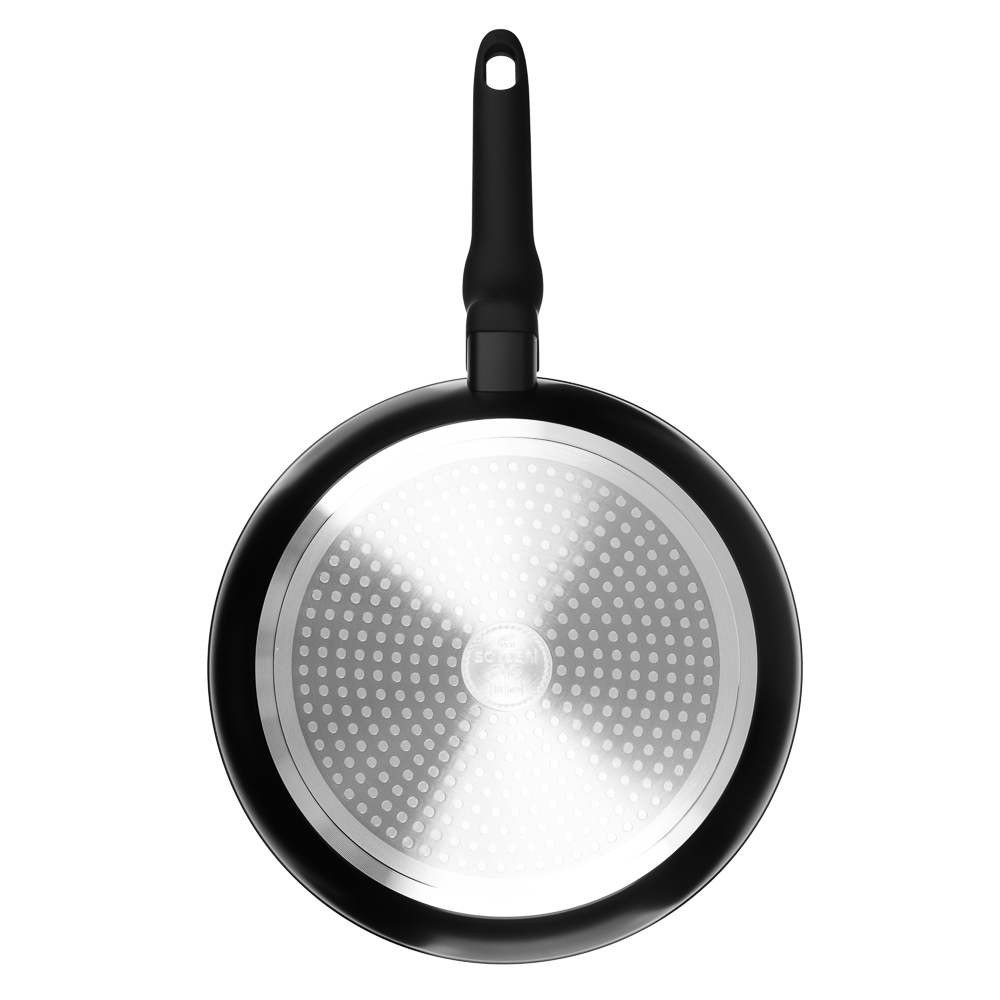 SATOSHI Стоун Сковорода литая с крышкой d26см, антипригарное покрытие мрамор, индукция, арт.№ 846-676