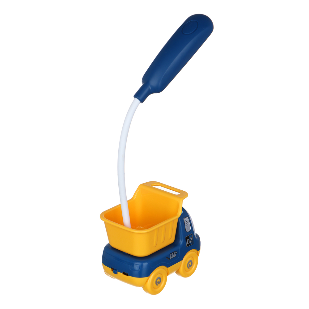 Светильник LED 2 в 1 в форме машинки, подставка для ручек, ABS, 9х5,5х27,5 см, USB, 2 дизайна, арт.№ 476-399