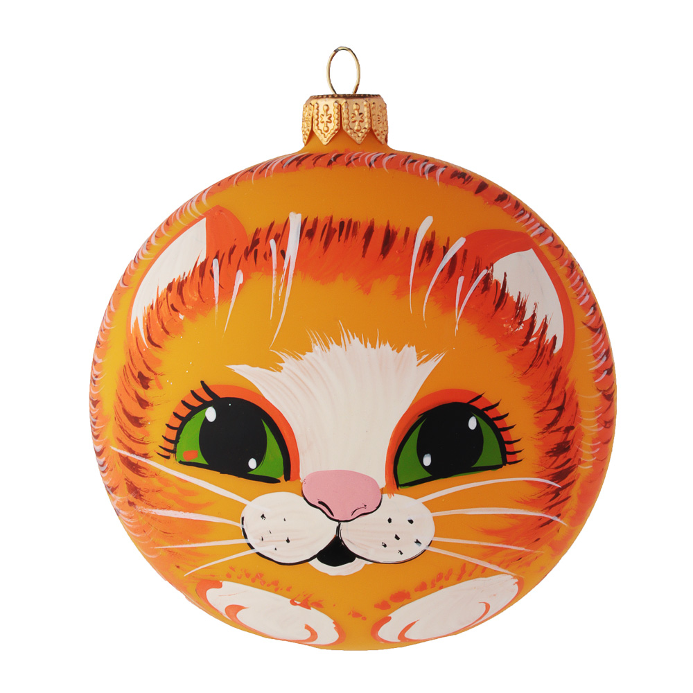 СНОУ БУМ Шар ручной работы "Символ года 3D", 100 мм, стекло,, арт.№ 368-094