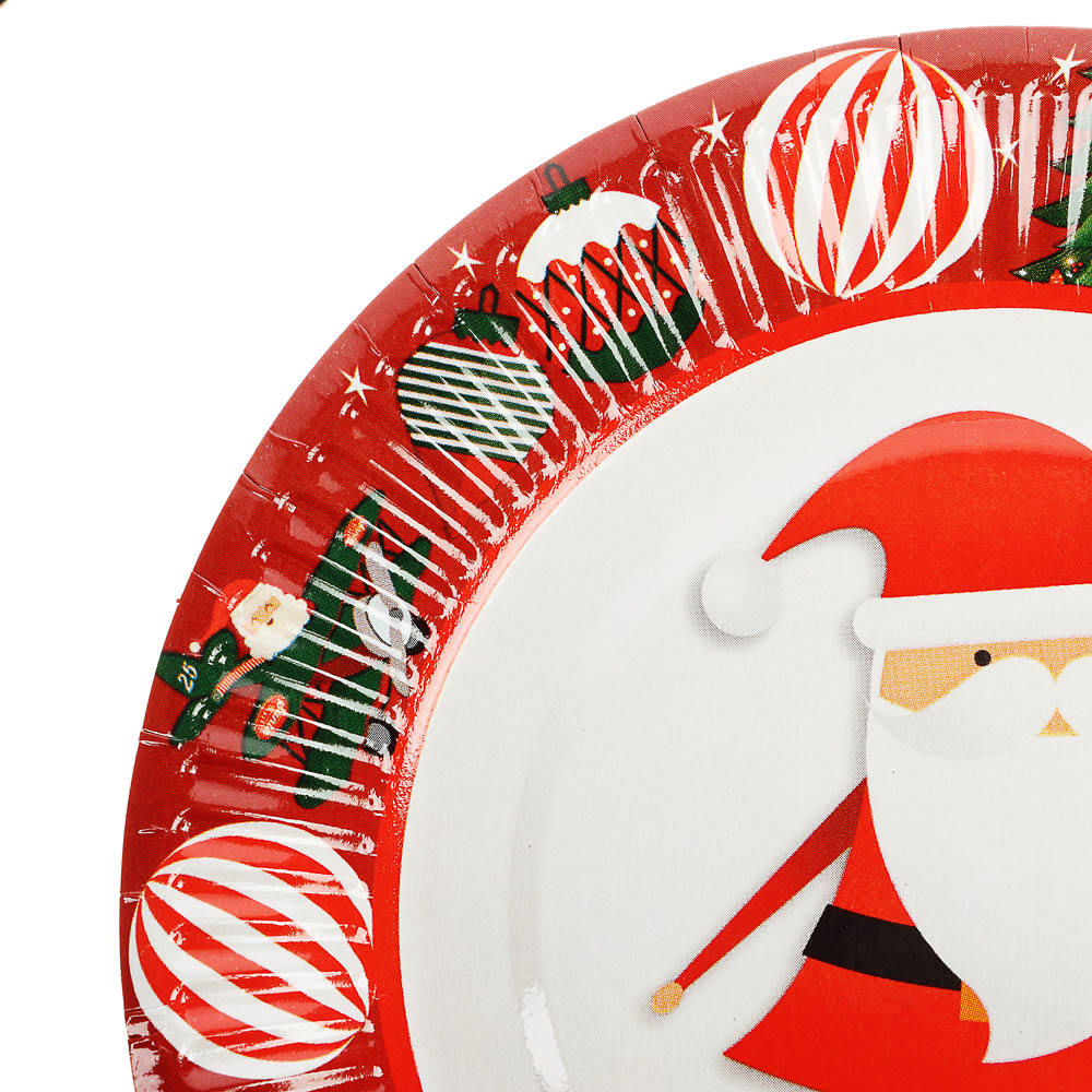 Набор бумажных тарелок Рождественская сказка, 6 шт d=180 мм, арт.№ 530-405