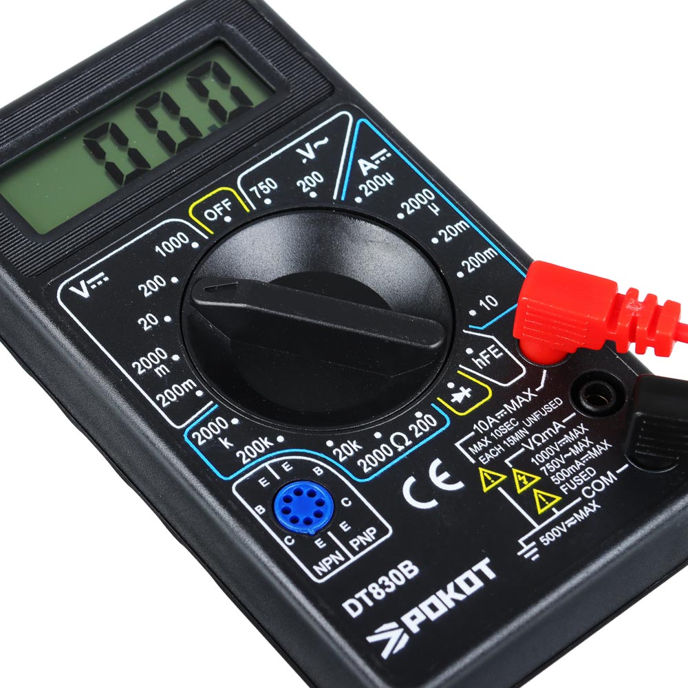 РОКОТ Мультиметр цифровой DT-830В, арт.№ 660-014