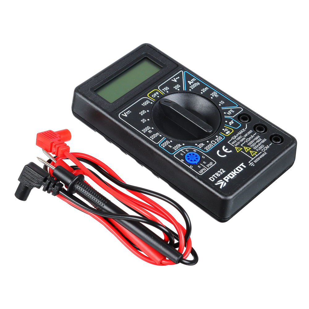 РОКОТ Мультиметр цифровой DT-832, арт.№ 660-015
