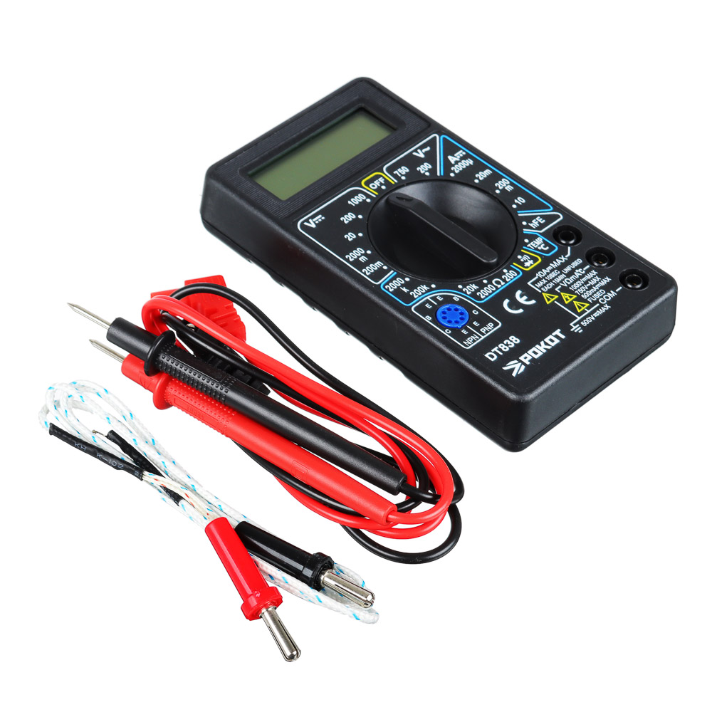 РОКОТ Мультиметр цифровой DT-838, арт.№ 660-016
