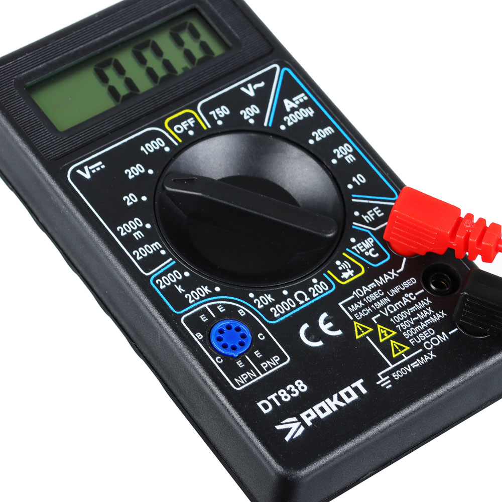РОКОТ Мультиметр цифровой DT-838, арт.№ 660-016