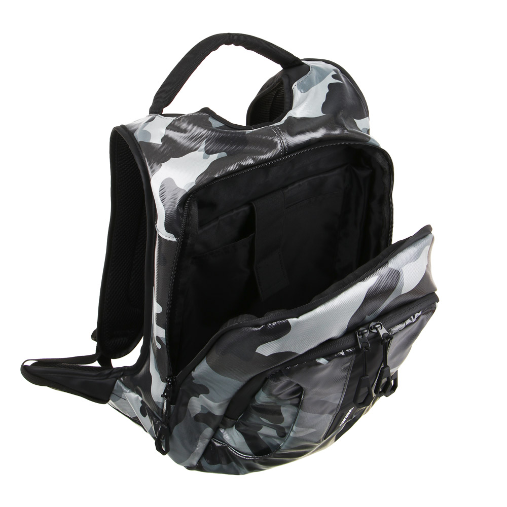 Рюкзак подростковый 50х32х17см, "Милитари", 2 отд., 3карм., бок.поддержка, ручка, сверхплотный ПЭ, арт.№ 254-689