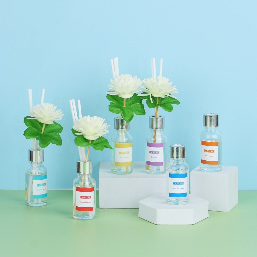 LADECOR Аромадиффузор, 20 мл. белый жасмин, цвет вишни, жасмин, персик, летний бриз, океан, арт.№ 412-216