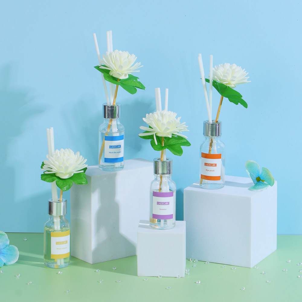 LADECOR Аромадиффузор, 20 мл. белый жасмин, цвет вишни, жасмин, персик, летний бриз, океан, арт.№ 412-216