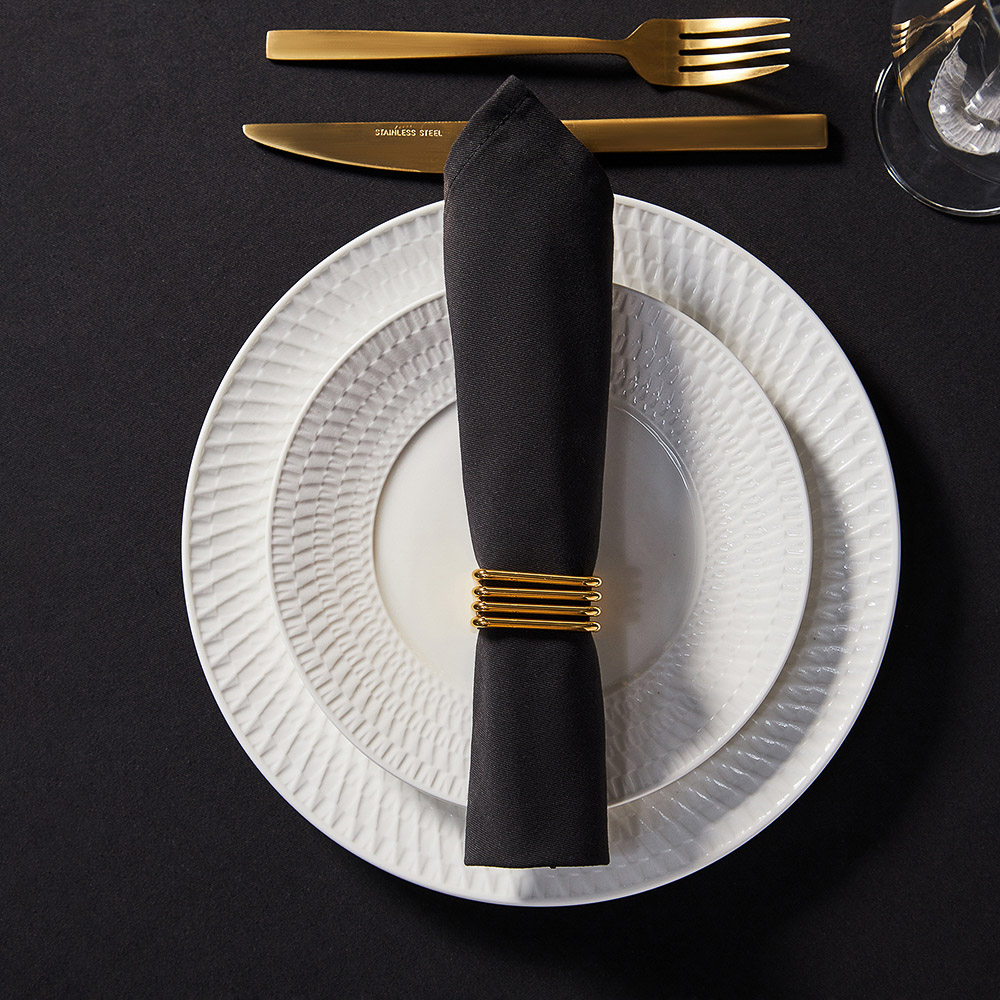 BY COLLECTION Black Line Салфетка сервировочная, 2шт в комплекте, 40х40см, 100% хлопок, арт.№ 488-107