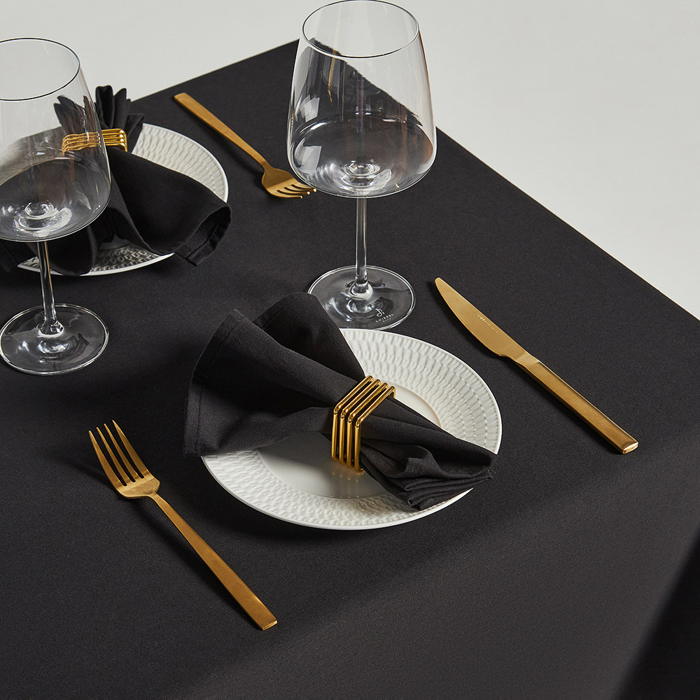 BY COLLECTION Black Line Салфетка сервировочная, 2шт в комплекте, 40х40см, 100% хлопок, арт.№ 488-107