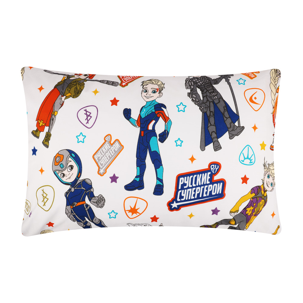 BY Русские супергерои Комплект постельного белья 1,5 (3 предмета), поплин, 100% хлопок, джуниор, арт.№ 421-514