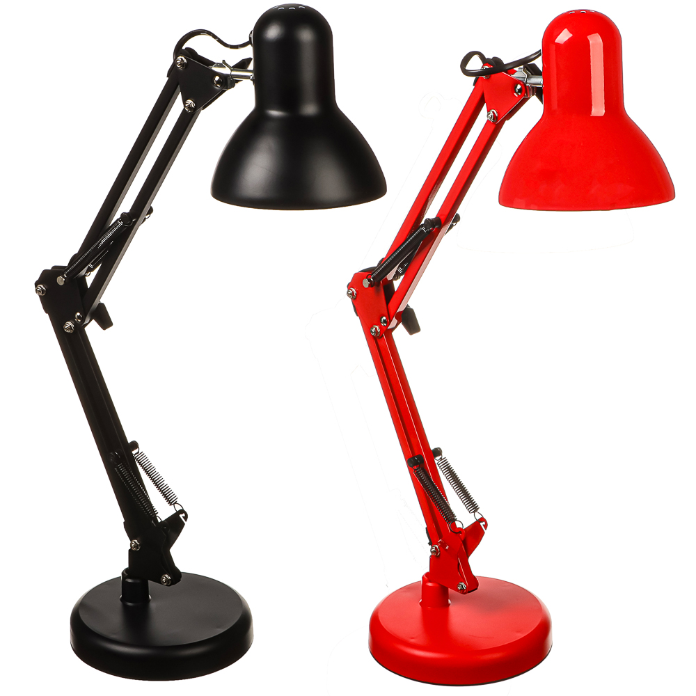 FORZA Лампа настольная, E27, 50см, 60Вт, 220В, с выкл.на шнуре, шнур 100см, металл, арт.№ 417-102