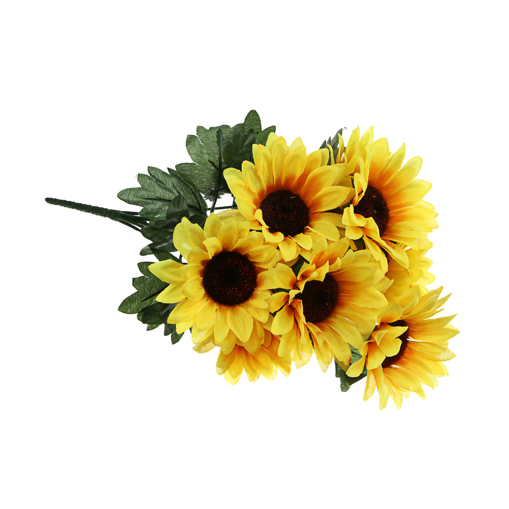 Букет искусственных цветов тм LADECOR подсолнухи, длина 40 см, арт.№ 426-016