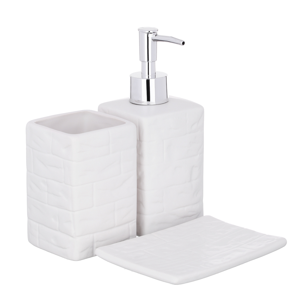 VETTA Набор для ванной 3 пр., керамика, "Лофт", 2 цвета, арт.№ 463-900