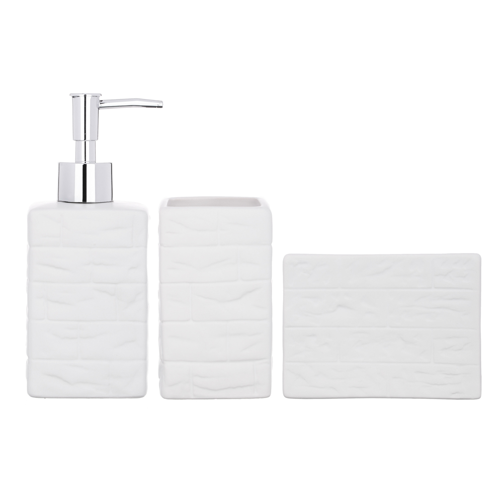 VETTA Набор для ванной 3 пр., керамика, "Лофт", 2 цвета, арт.№ 463-900