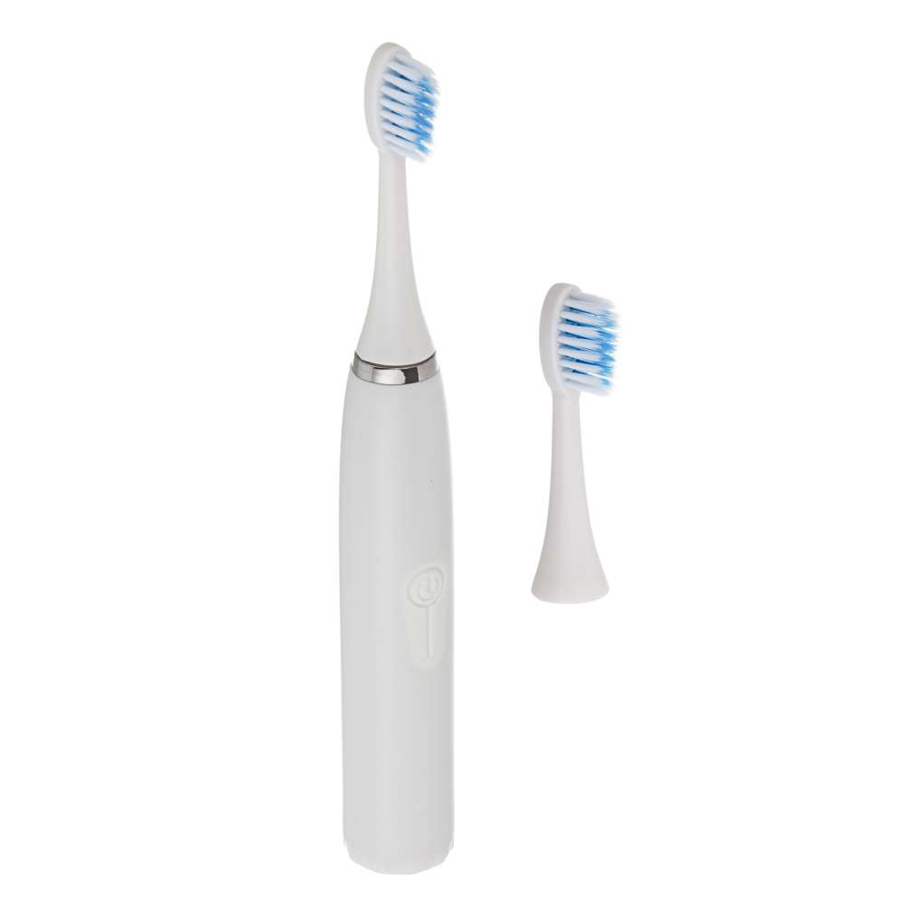 Зубная щётка электрическая тм LEBEN, 2 насадки в комплекте, белая, арт.№ 263-027