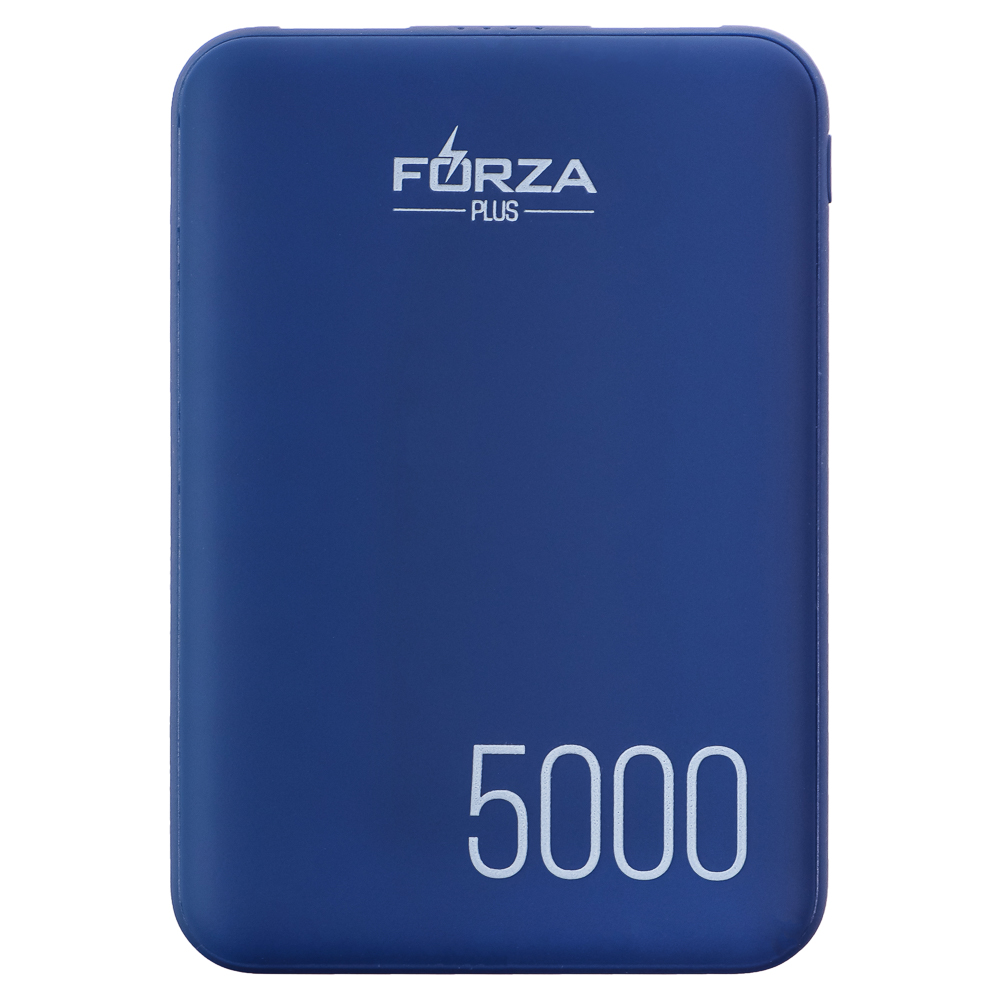 Аккумулятор мобильный FORZA 5000мАч, 2xUSB, 2А, прорезиненное покрытие, пять цветов, арт.№ 916-211