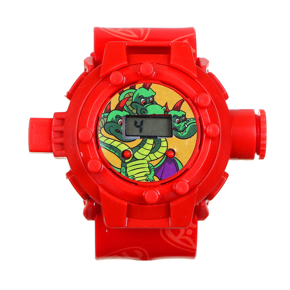 BY Часы-проектор "Сказка за сказкой", 3AG3, полипропилен, силикон, 21,5x6,5см, арт.№ 295-186