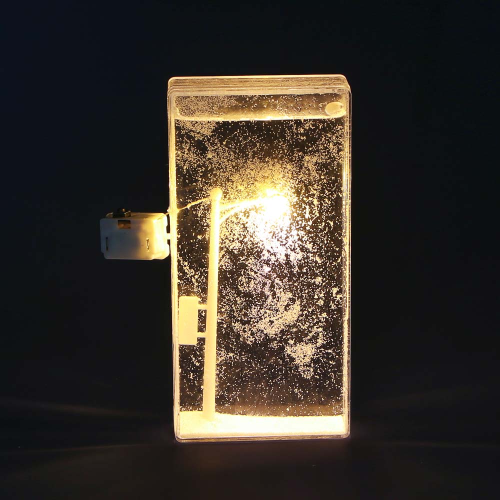 Ночник "Фонарь со снегом", 7,5х15,5х2 см, пластик, 3хLR44, арт.№ 171-024