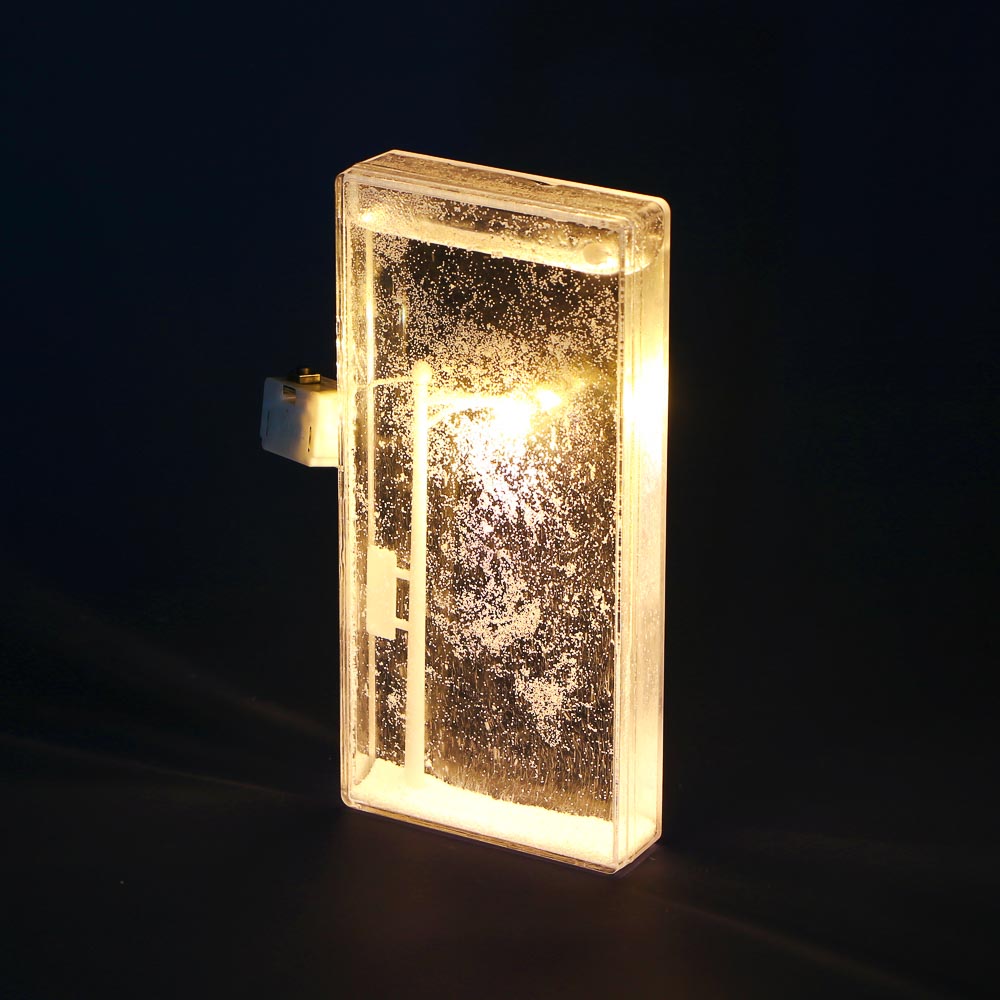 Ночник "Фонарь со снегом", 7,5х15,5х2 см, пластик, 3хLR44, арт.№ 171-024