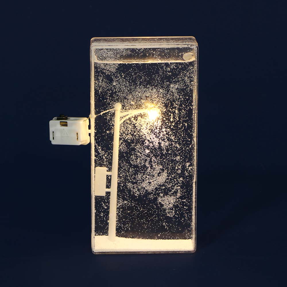 Ночник "Фонарь со снегом", 7,5х15,5х2 см, пластик, 3хLR44, арт.№ 171-024