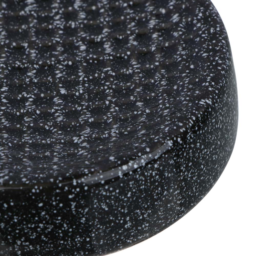 VETTA Мыльница, керамика, 10,5x10,5x2,5 см, квадро, черный, арт.№ 478-237