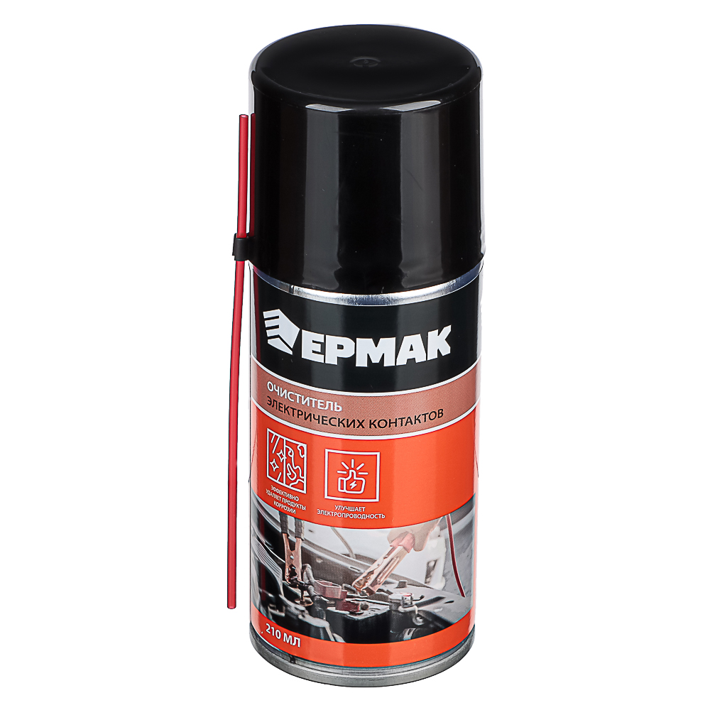 ЕРМАК Очиститель электроконтактов, аэрозоль, 210мл, арт.№ 727-069