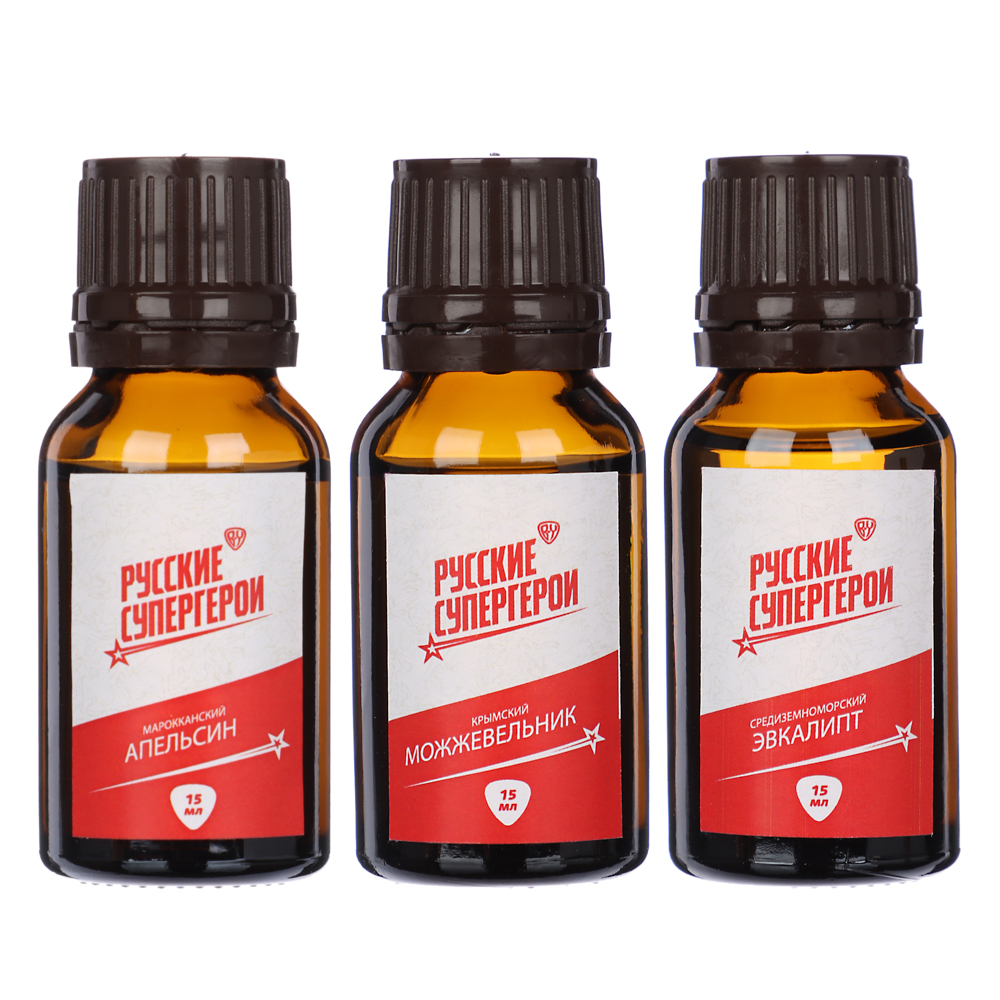BY Русские супергерои Набор масел подарочный (можжевельник, эвкалипт, марокканский апельсин), арт.№ 364-162