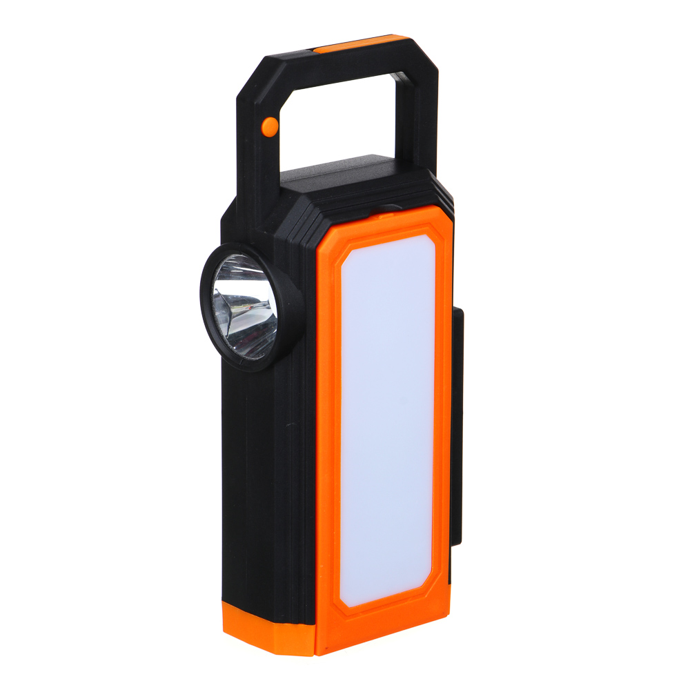 Фонарь-светильник тм ЕРМАК, 1 LED+42 SMD LED, 6 режимов, солнечная батарея, 1800мАч, 90х200х50 мм, арт.№ 225-039